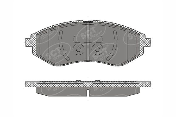 SCT GERMANY Комплект тормозных колодок, дисковый тормоз SP 290 PR